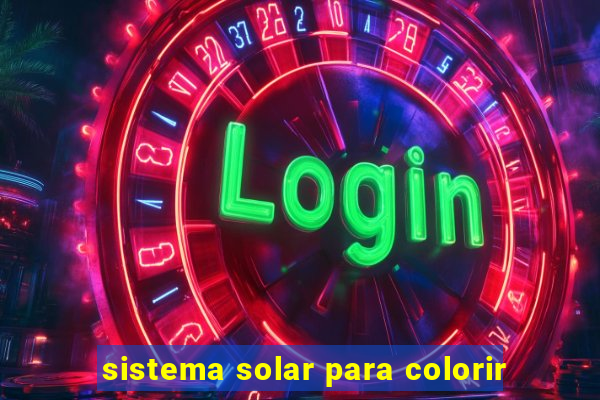 sistema solar para colorir