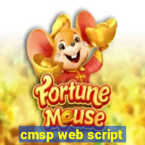 cmsp web script