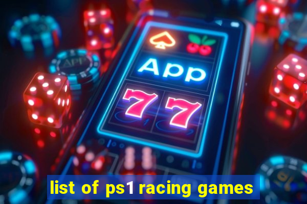 list of ps1 racing games