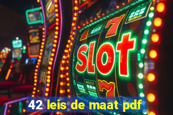 42 leis de maat pdf