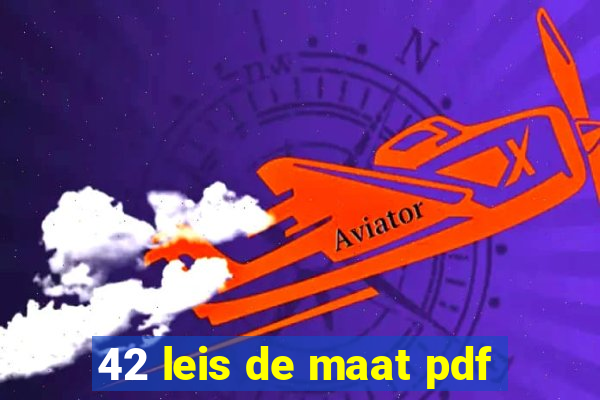 42 leis de maat pdf