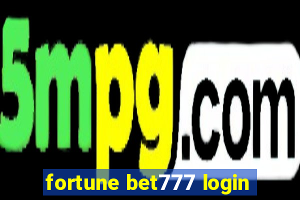 fortune bet777 login