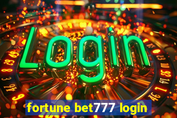 fortune bet777 login