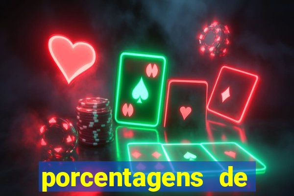 porcentagens de jogos pagantes