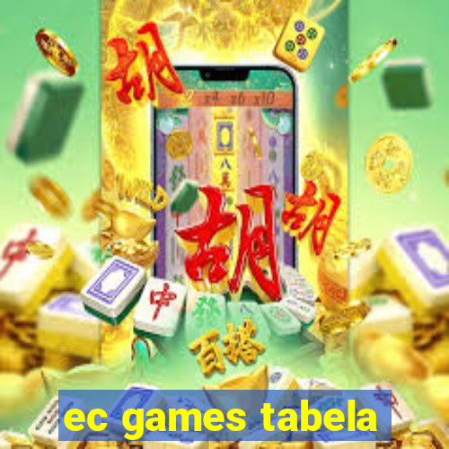 ec games tabela