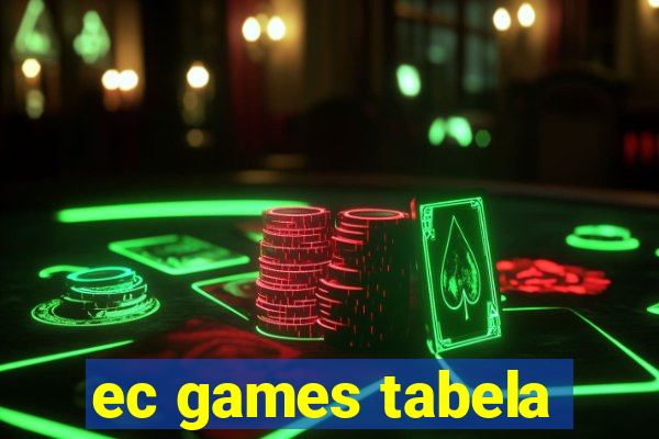 ec games tabela