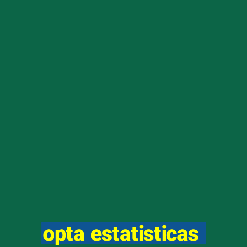 opta estatisticas