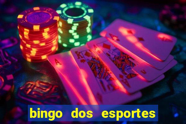 bingo dos esportes para imprimir