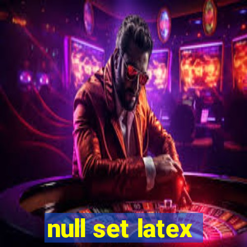 null set latex