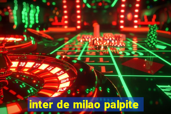 inter de milao palpite