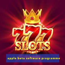 apple beta software programme