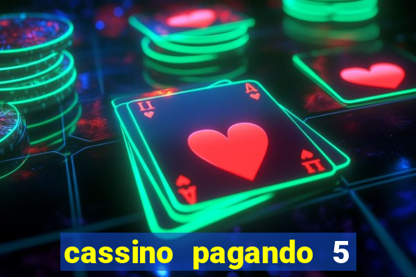 cassino pagando 5 reais no cadastro