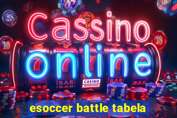 esoccer battle tabela