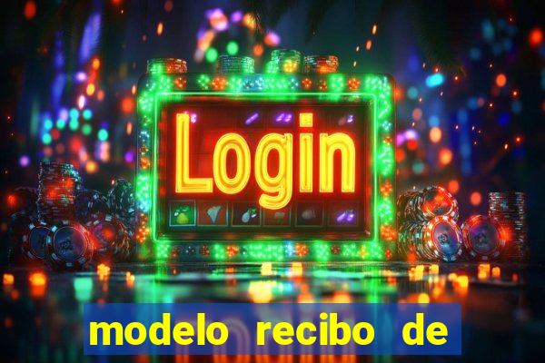 modelo recibo de pagamento word