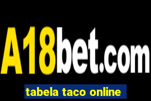 tabela taco online