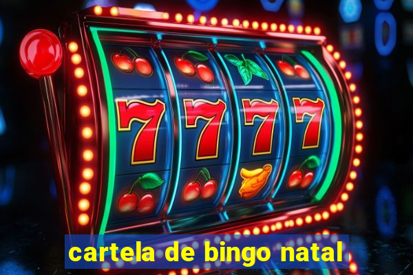 cartela de bingo natal