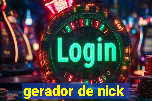 gerador de nick