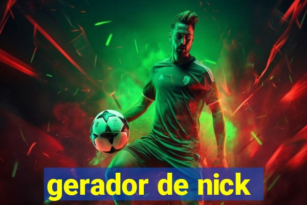 gerador de nick