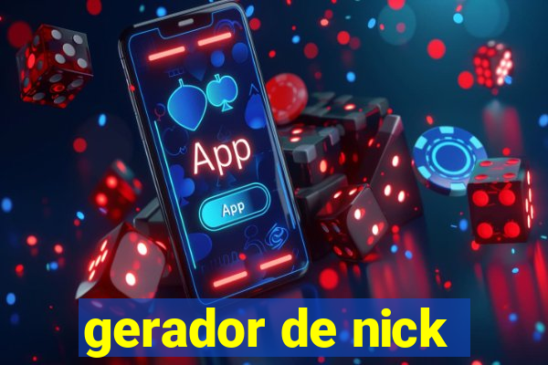 gerador de nick