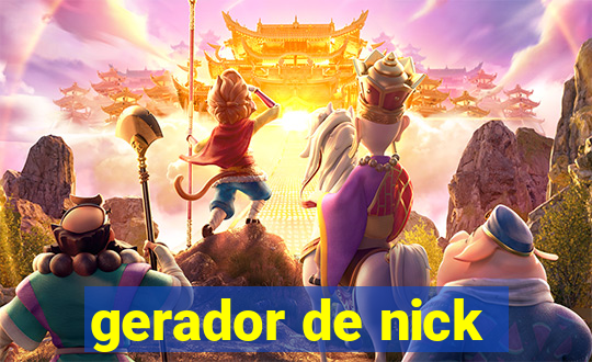 gerador de nick