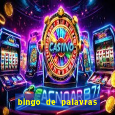 bingo de palavras 3 ano