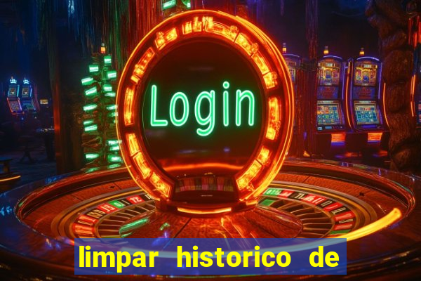 limpar historico de apostas bet365