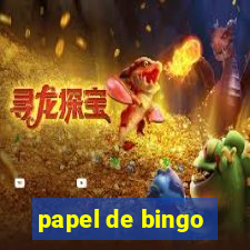 papel de bingo