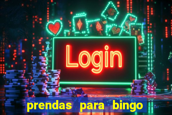 prendas para bingo de natal