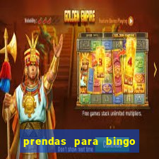 prendas para bingo de natal