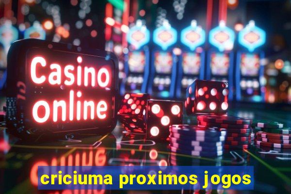 criciuma proximos jogos