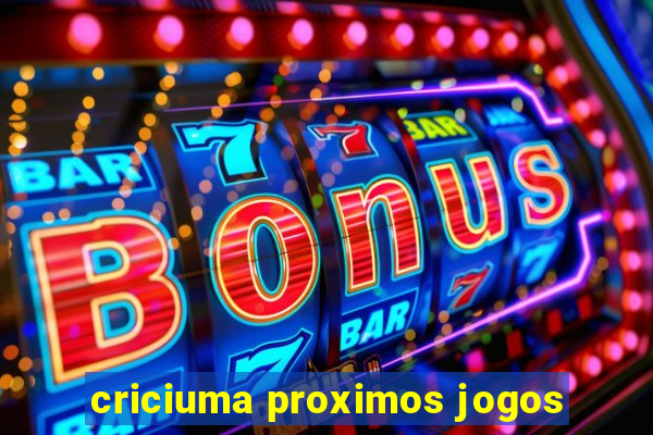 criciuma proximos jogos