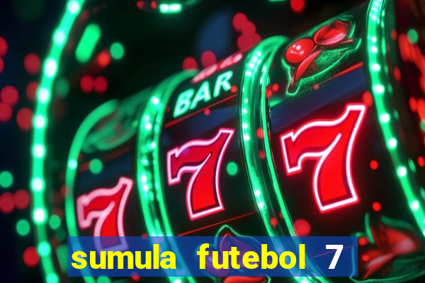 sumula futebol 7 society excel