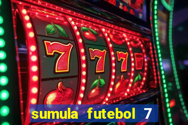 sumula futebol 7 society excel