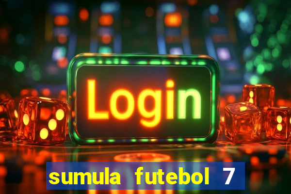 sumula futebol 7 society excel