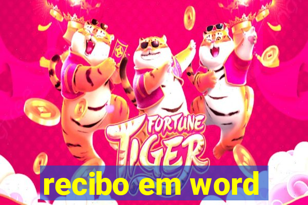 recibo em word