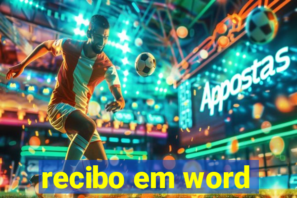 recibo em word