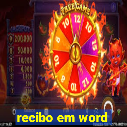 recibo em word