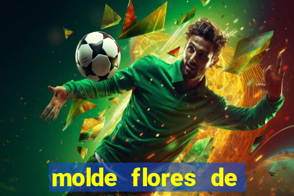 molde flores de papel para imprimir