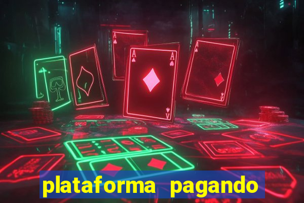 plataforma pagando fortune tiger