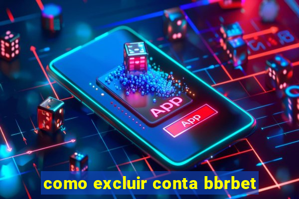 como excluir conta bbrbet