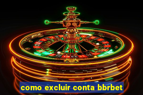 como excluir conta bbrbet