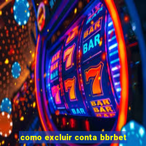 como excluir conta bbrbet