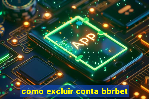 como excluir conta bbrbet