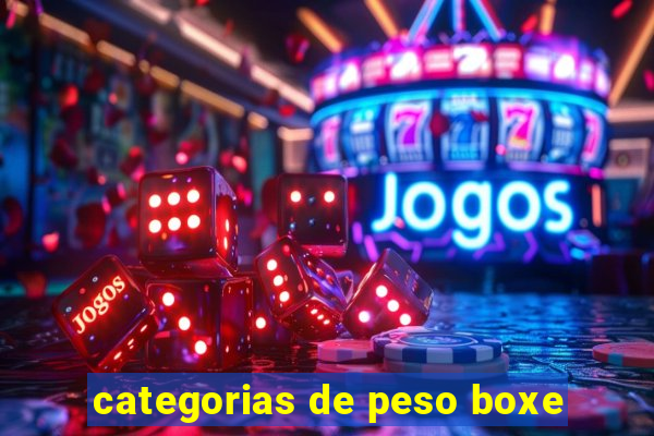 categorias de peso boxe