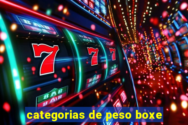 categorias de peso boxe