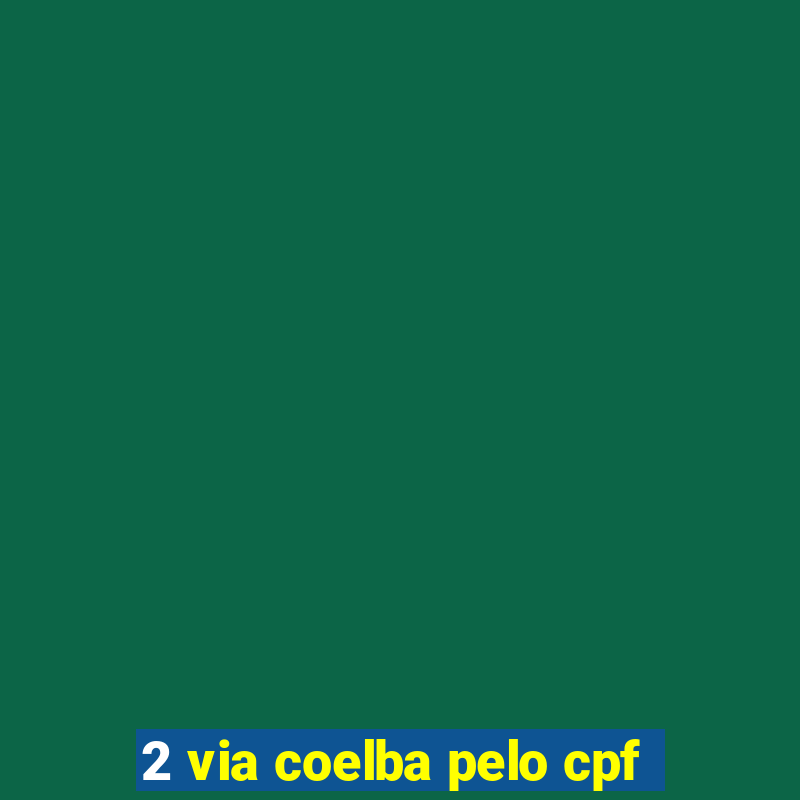 2 via coelba pelo cpf