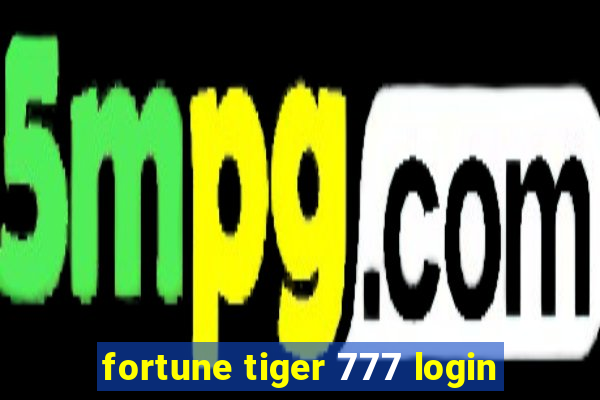 fortune tiger 777 login