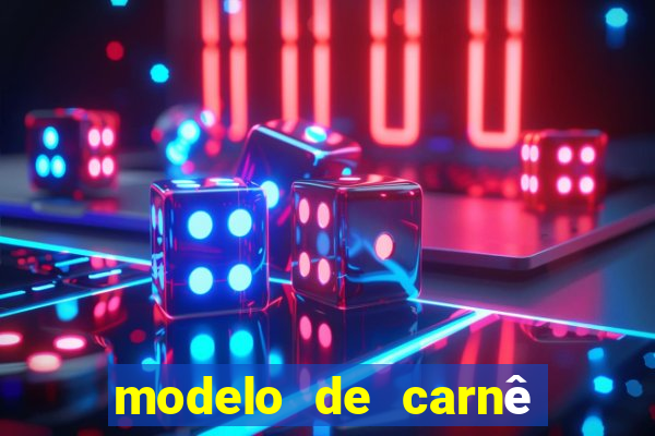 modelo de carnê de pagamento word