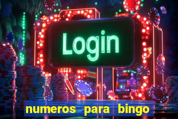 numeros para bingo de 1 a 90