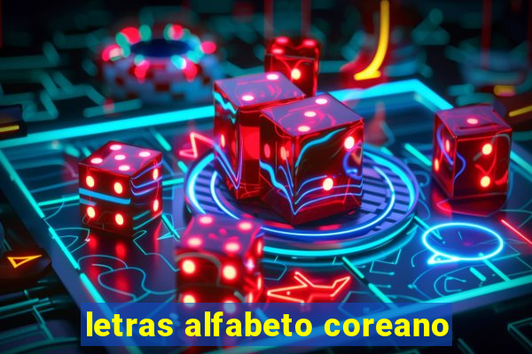 letras alfabeto coreano